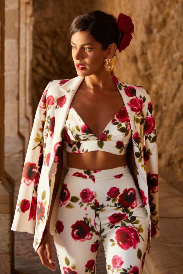 Taning 3 Piece Set With Roses | Dress In Beauty