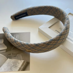 Plaid padded headband - View 9 | TEVQA