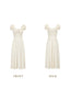 Off white fit and flare maxi dress - View 2 | TEVQA