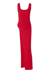 Diagonal Hem Maxi Knit Top - View 14 | TEVQA