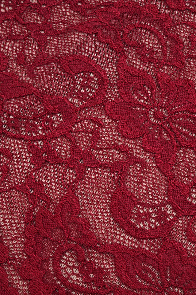 Marjorie Red Rose Lace Halter Maxi Dress | Dress In Beauty