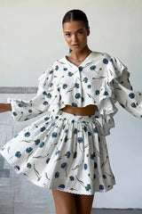 Strawberry Print Skirt Set - View 26 | TEVQA
