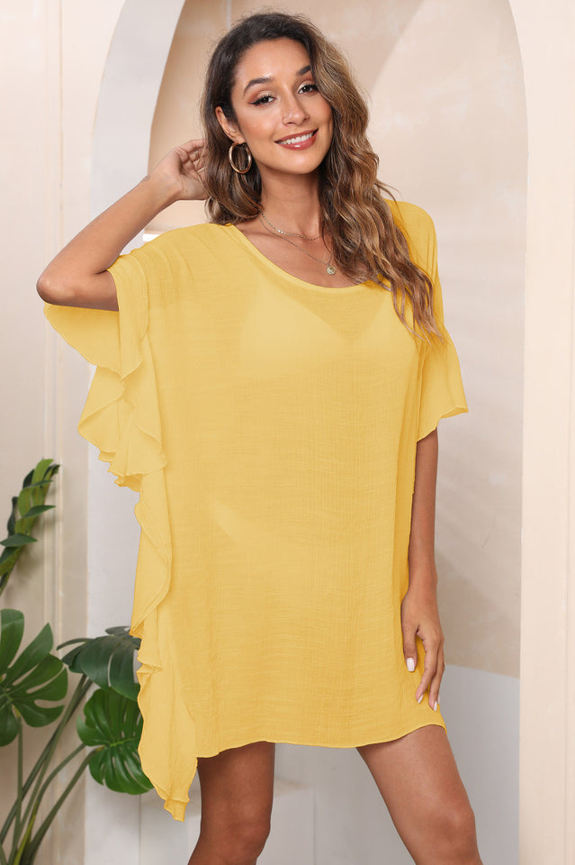 Ruffle Loose Beach Cover Up Dress | Dress In Beauty