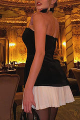 Lindsey Velvet Short Dress - TEVQA