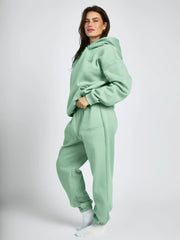 Comfortable fleece joggers with elastic waistband - View 56 | TEVQA