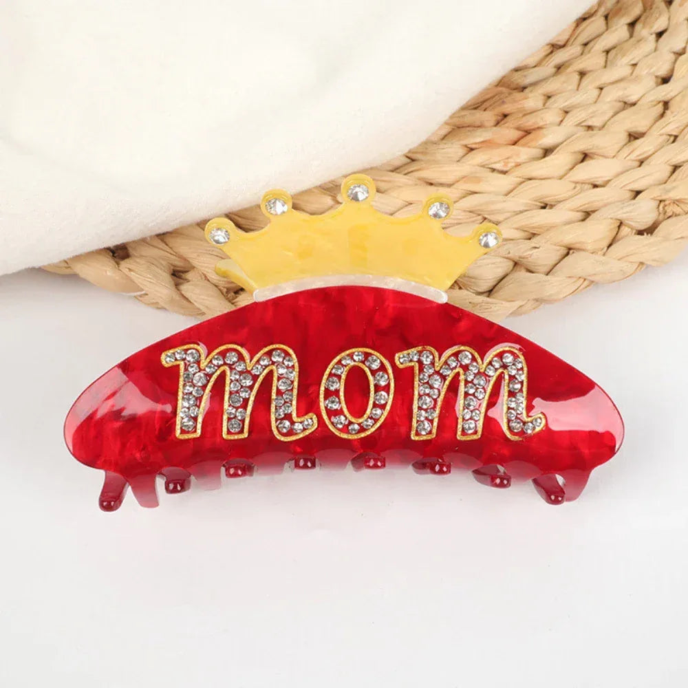 MOM Crown Hair Claw Clip - View 6 | TEVQA
