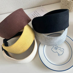 Wide Padded Knit Headband - 2.4 Inch Fashion Statement Hairband - TEVQA