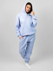 Comfortable fleece joggers with elastic waistband - View 50 | TEVQA
