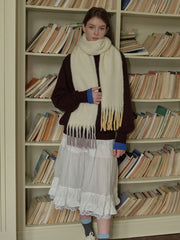 Artisan Dip-Dye Wool Blend Scarf