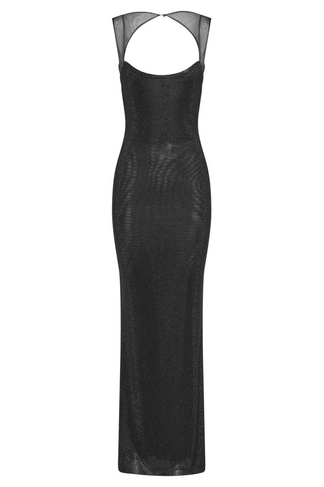 Rhinestone Bodycon Backless Maxi Dress | Dress In Beauty