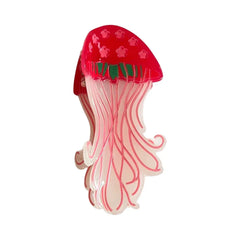 Whimsical 3D Jellyfish Acrylic Hair Claw - Lightweight Marine Design - TEVQA