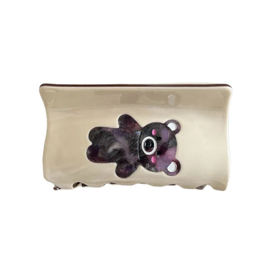 Artistic 3D Animal Acetate Hair Claw Clip - 3.15 Inch - TEVQA