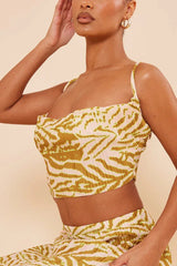 Pleated cow neck top and maxi skirt set - View 22 | TEVQA