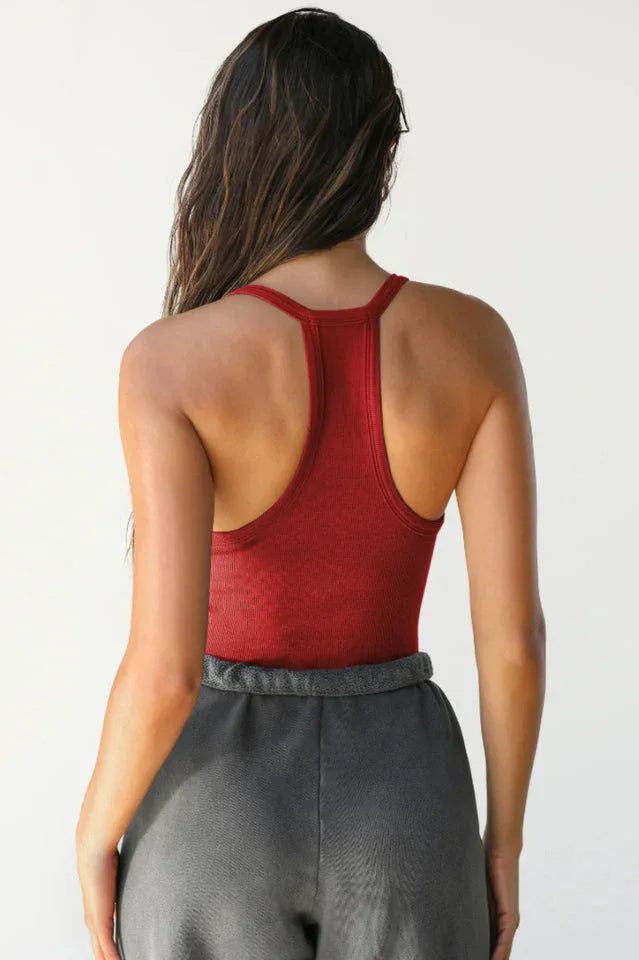 Amelie Ribbed Knit Tank Top - View 25 | TEVQA