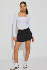 Flared Solid Skater Skirt | Dress In Beauty