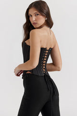 Genevieve Vintage Cream Strappy Bra | Dress In Beauty