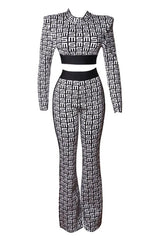 Monogram Knit Two Piece Set - View 11 | TEVQA