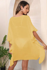 Ruffle Beach Cover Up Dress - View 12 | TEVQA