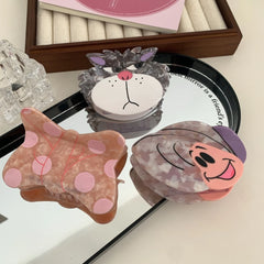 3.15 Inch Whimsical Storybook Acetate Hair Claw - Solid 30g Premium Clip