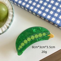 "Farmer's Market" Whimsical Acetate Fruit Clip Collection (3-4 Inch)