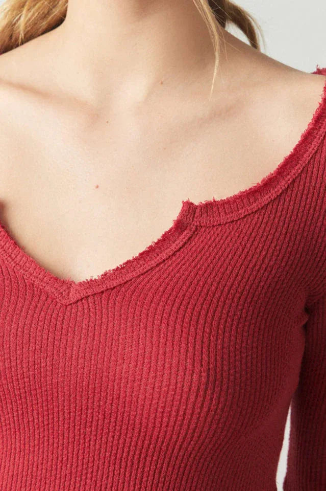 Coquette Ribbed Knit Crop Top - TEVQA