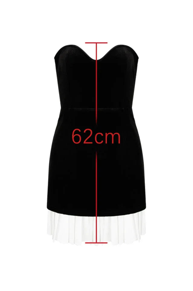 Lindsey Velvet Short Dress - TEVQA