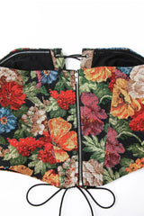 Floral Tapestry Corset Top - View 12 | TEVQA