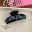 Pearl Lettering Jelly Hair Claw Clip - View 6 | TEVQA