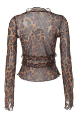Myka Long Sleeve Mesh Top - View 23 | TEVQA