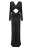 Black cropped top and skirt set - View 9 | TEVQA