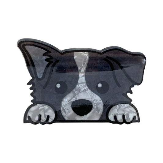Whimsical Dog Breed Acetate Hair Claw Clip (3.7 Inch) - TEVQA