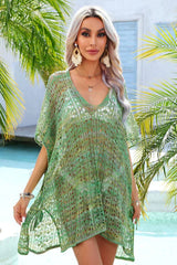 Crochet knit beach cover-up - View 7 | TEVQA