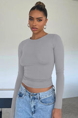 Round Neck Long-Sleeve Top | Dress In Beauty