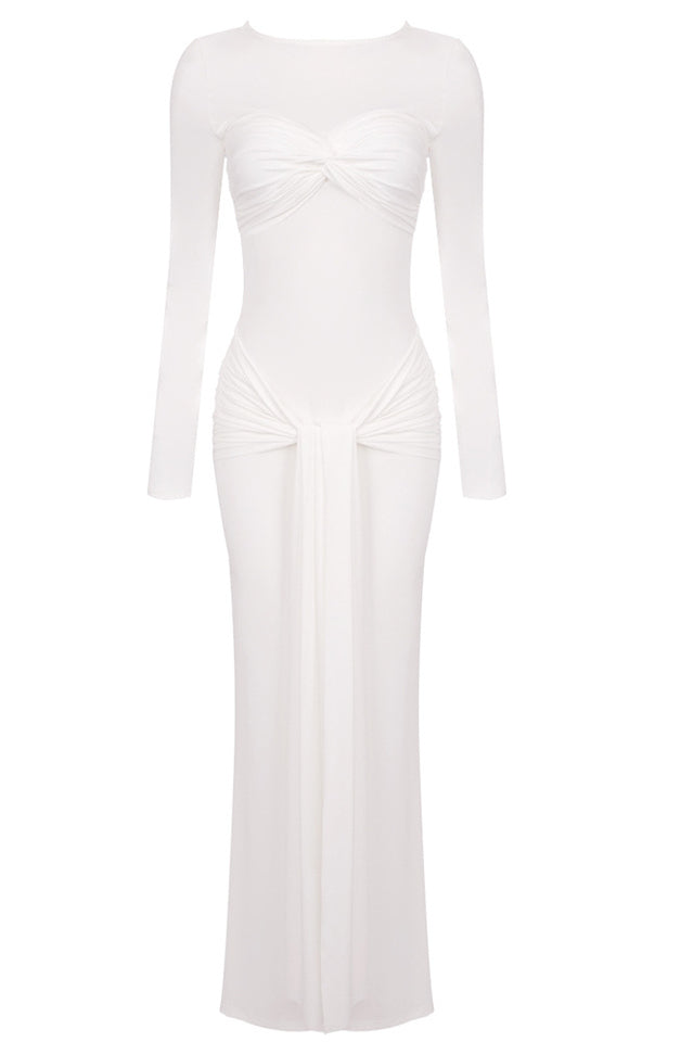 Strappy Long Sleeve Maxi Dress | Dress In Beauty