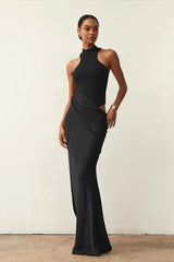 Vera Asymmetrical Cut Out Maxi Dress - TEVQA