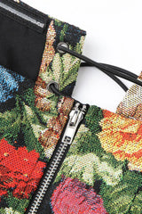 Floral Tapestry Corset Top - View 14 | TEVQA
