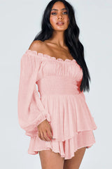 Tiered Swing Skater Romper | Dress In Beauty