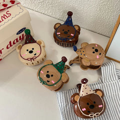 2.17 Inch Party Bear Acetate Hair Claw - Solid 34g Premium Clip