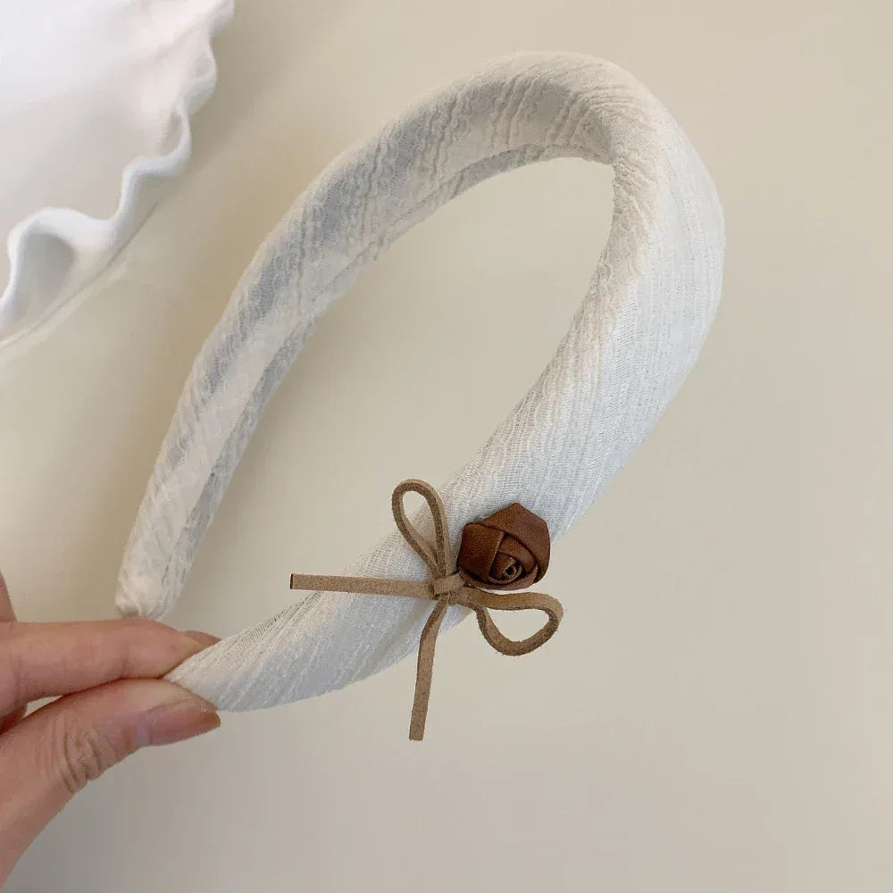 Oversized Lace Trim Scrunchie - View 9 | TEVQA
