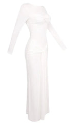Strappy Long Sleeve Maxi Dress - TEVQA