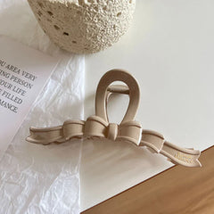 Jumbo Ribbon Bow Hair Claw Clip - View 12 | TEVQA