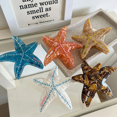 Acetate Starfish Hair Claw Clip - 3.7 Inch Coastal Design