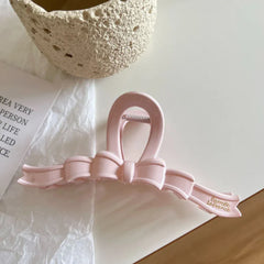 Jumbo Ribbon Bow Hair Claw Clip - View 9 | TEVQA