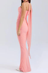 Hallie Corset With Neck Scarf + Skirt Set - View 14 | TEVQA