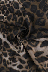 Leopard print halter neck maxi dress - View 8 | TEVQA