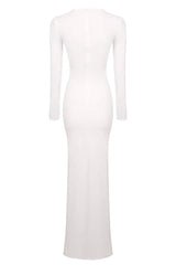 Strappy Long Sleeve Maxi Dress - TEVQA
