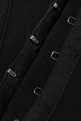 Black Faux Fur Trimmed Bustier | Dress In Beauty