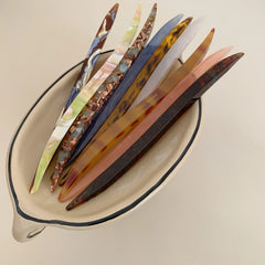 Long Acetate French Hair Stick - 7.9 Inch Bun & Updo Pin