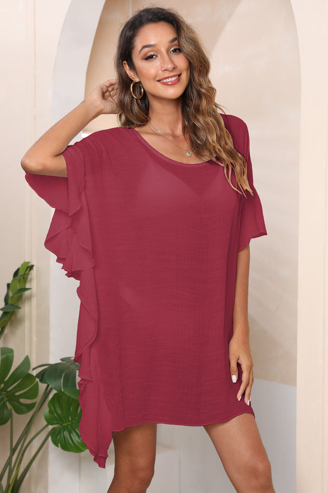 Ruffle Loose Beach Cover Up Dress | Dress In Beauty