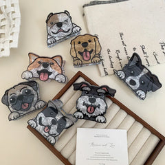 Whimsical Dog Breed Acetate Hair Claw Clip (3.7 Inch) - TEVQA